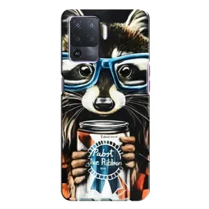 Чохол з принтом для OPPO A94 - (Прикольні) (AlphaPrint) (Єнот з банкою)