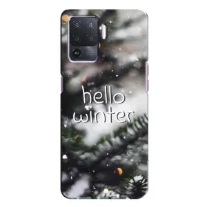 Новогодние, Праздничные Чехлы для Oppo A94 - 2024 год (Hello winter)