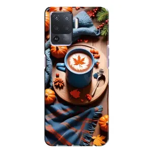 Чехол с принтом «Кофе и тыковки» для OPPO A94