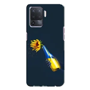 Чехол для Патриота Украины Oppo A94 - (AlphaPrint) (Коктейль молотова)
