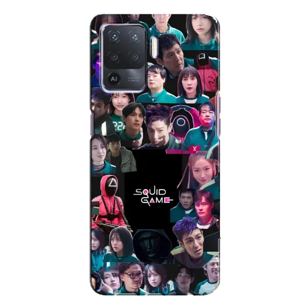 Чохол з принтом «Колаж Гра кальмара» для OPPO A94