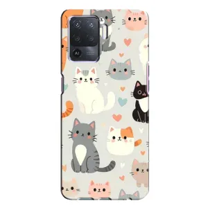 Чохол з принтом «Колаж котів» для OPPO A94