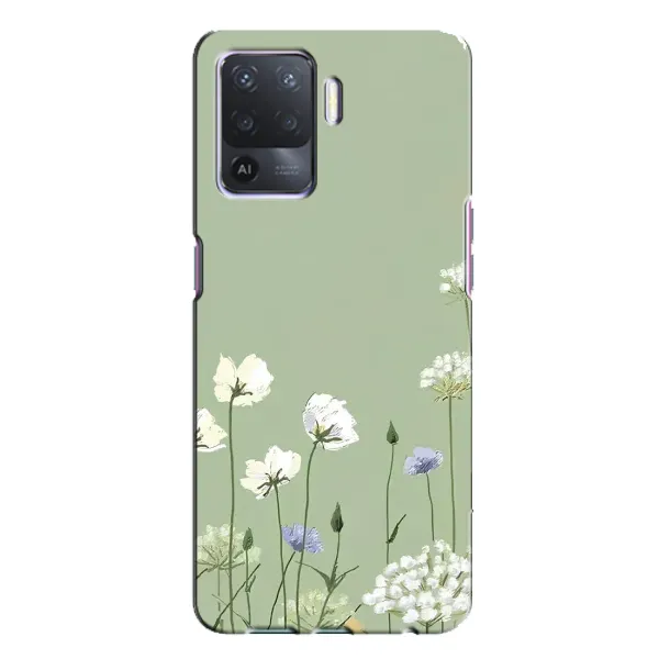 Чохол з принтом «Квіти на зеленому» для OPPO A94