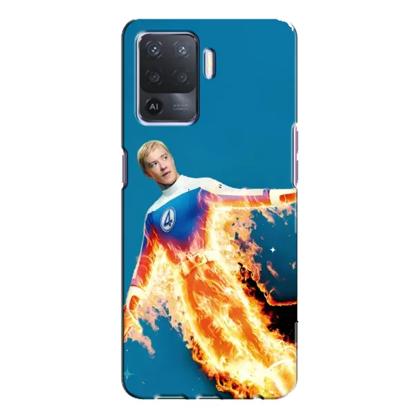 Чохол з принтом «Людина-факел у вогні» для OPPO A94