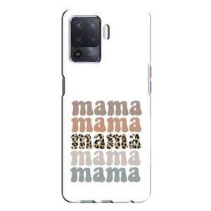 Чохол з принтом «Текстовий колаж мама» для OPPO A94