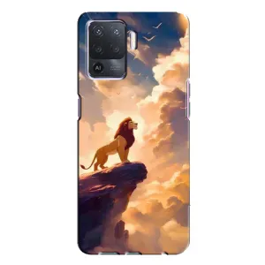 Чохол Король лев на OPPO A94 (Сімба на скелі)