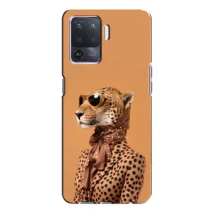 Чохол з принтом стильні тварини для OPPO A94 (Стильний леопард)