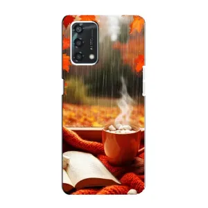 Чехол с принтом «Кофе и дождь» для OPPO A95