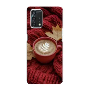 Чехол с принтом «Кофе на пледе» для OPPO A95
