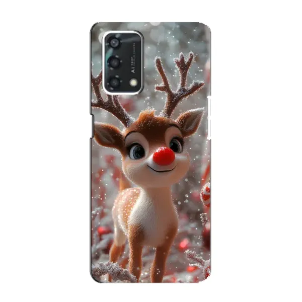 Чехол с принтом «Олень с носом» для OPPO A95