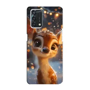 Чехол с принтом «Олененок среди гирлянд» для OPPO A95