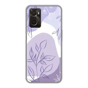 Чехол с принтом «Фиолетовые листья абстракция» для OPPO A96