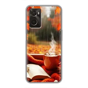 Чехол с принтом «Кофе и дождь» для OPPO A96