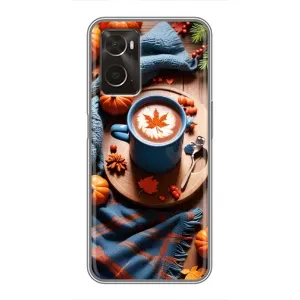 Чехол с принтом «Кофе и тыковки» для OPPO A96