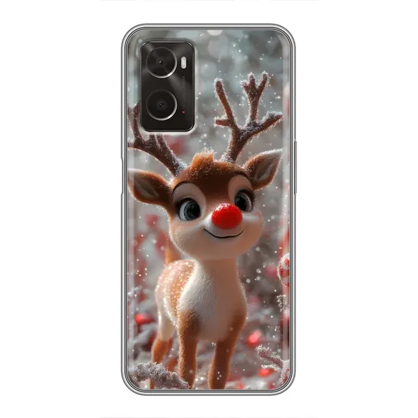 Чехол с принтом «Олень с носом» для OPPO A96