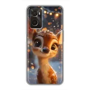 Чехол с принтом «Олененок среди гирлянд» для OPPO A96