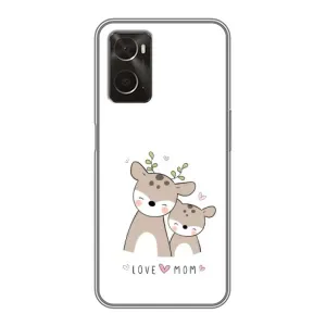 Чохол з принтом «Оленята мама і малюк» для OPPO A96