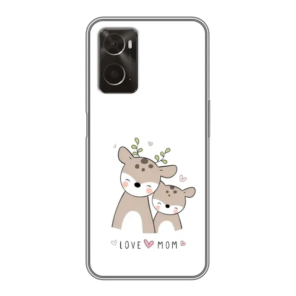 Чохол з принтом «Оленята мама і малюк» для OPPO A96 Чохол з принтом «Оленята мама і малюк» для OPPO A96