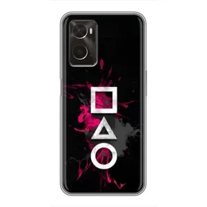Чохол Гра в кальмара для Oppo A96 (Символи Гра кальмара)