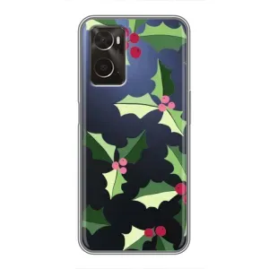 Зимні Чохли для OPPO A96 - прозорий фон (Різдвяний фон)