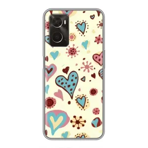 Чехлы для любимой на OPPO A96 (VPrint) (Сердечки)