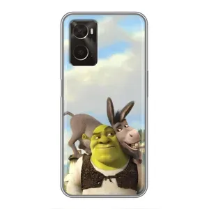 Чохол з мультфільмом Шрек на Oppo A96 (Шрек та Осел)