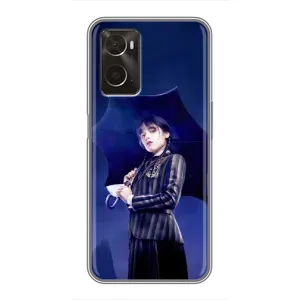 Чохли Венсдей на Oppo A96 Уенсдей (AlphaPrint) (Венздей з парасолькою)