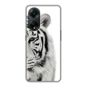 Чохли з картинкою животних Oppo A98 (Білий Тигр)