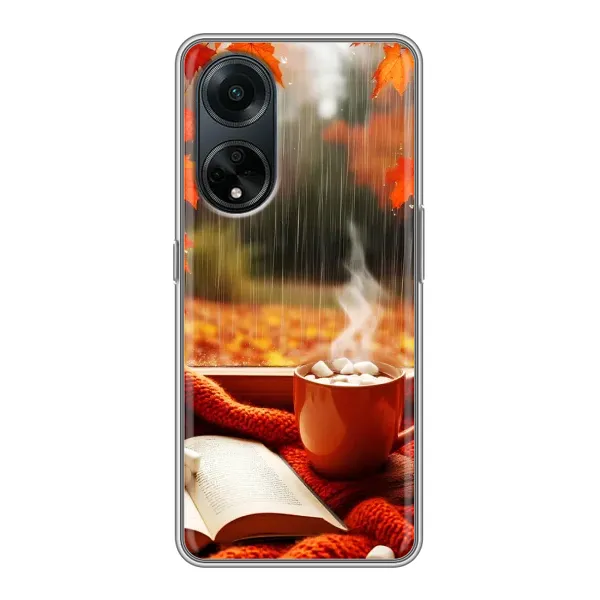 Чехол с принтом «Кофе и дождь» для OPPO A98 Чехол с принтом «Кофе и дождь» для OPPO A98