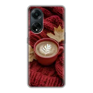 Чехол с принтом «Кофе на пледе» для OPPO A98