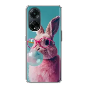 Чохол з принтом стильні тварини для OPPO A98:
ОППО А98 (Кролик в окулярах)