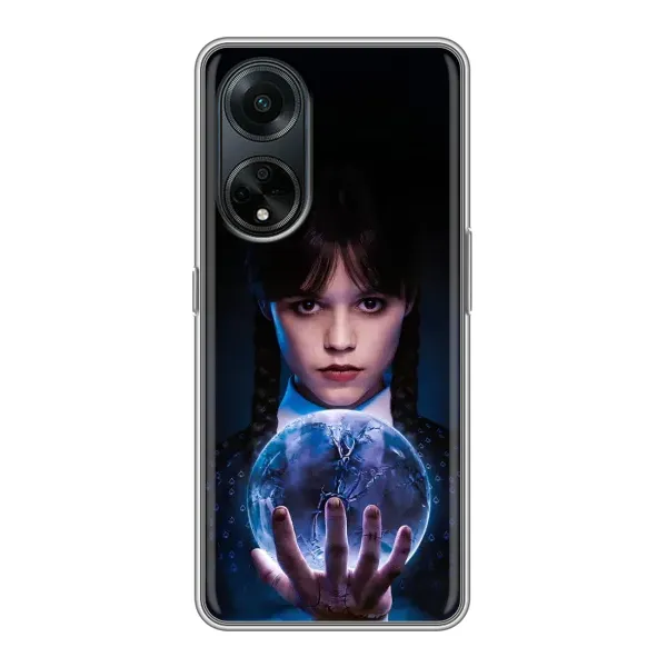 Чохол з принтом «Магічна сфера Венздей» для OPPO A98 Чохол з принтом «Магічна сфера Венздей» для OPPO A98