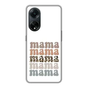 Чехол с принтом «Текстовый коллаж мама» для OPPO A98