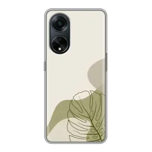 Чохол з принтом «Зелена монстера дизайн» для OPPO A98