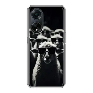 Чохол з принтом стильні тварини для OPPO A98:
ОППО А98 (Овечка в окулярах)