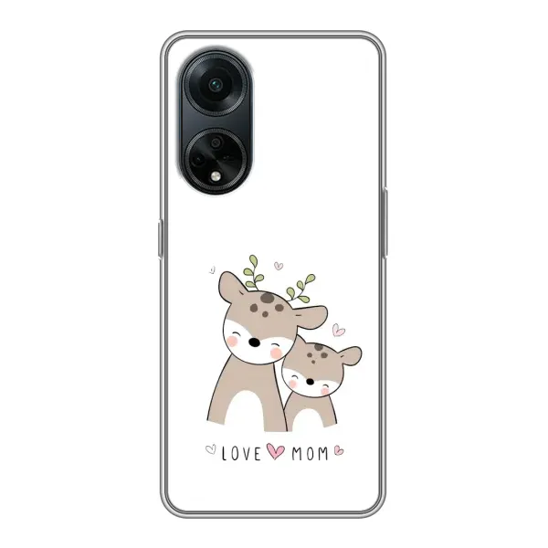 Чехол с принтом «Оленята мама и малыш» для OPPO A98