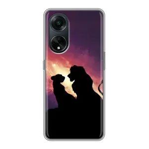 Чохол Король лев на OPPO A98:
ОППО А98 (Силует Сімба і Налу)