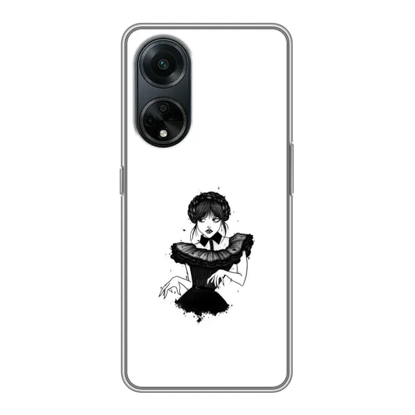 Чохол з принтом «танець Венздей» для OPPO A98 Чохол з принтом «танець Венздей» для OPPO A98