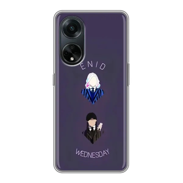 Чохол з принтом «Венздей і подруга» для OPPO A98 Чохол з принтом «Венздей і подруга» для OPPO A98