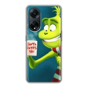 Різдвяні Чохли для Oppo A98 (VPrint) (Зелений Грінч)