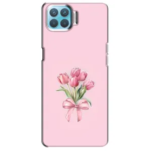 Чохол з розовим принтом для Oppo F17 Pro (Букет квітів)