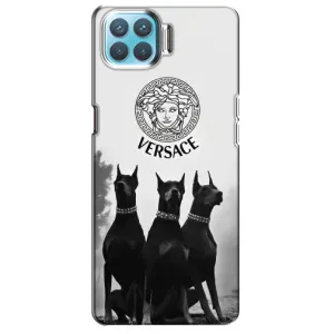 Чохли VERSACE для Оппо Ф17 Про (PREMIUMPrint) (Доберман Версаче)