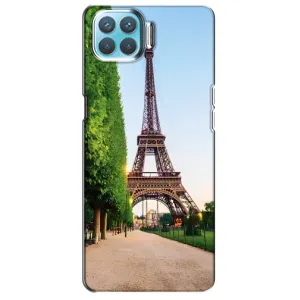 Чохол Ейфелева Вежа Oppo F17 Pro - (AlphaPrint) (Дорога до Парижу)