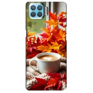 Чехол с уникальным дизайном «Осень с кофе» для Oppo F17 Pro