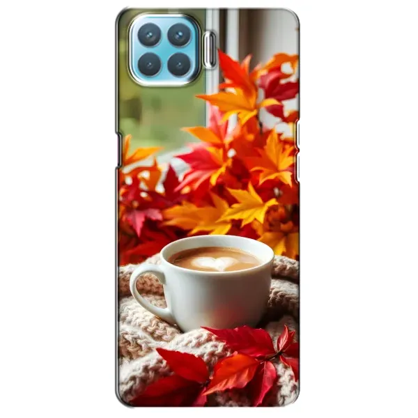 Чохол з принтом «Кава та листя» для OPPO F17 Pro Чохол з принтом «Кава та листя» для OPPO F17 Pro