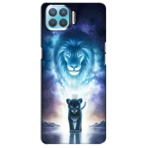 Чохол з картинкою ЛЕВ для Oppo F17 Pro (VPrint) (Маленький лев)