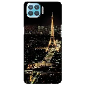 Чохол Ейфелева Вежа Oppo F17 Pro - (AlphaPrint) (Нічний Париж)