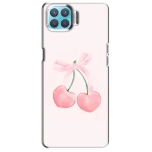 Чохол з розовим принтом для Oppo F17 Pro (Рожеві вишні)