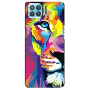 Чохол з картинкою ЛЕВ для Oppo F17 Pro (VPrint) (Яскравий Лев)