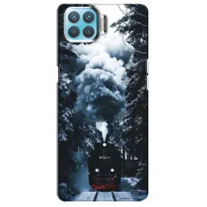 Новорічні, Святкові Чохли для Oppo F17 Pro - 2024 год (Зимовий потяг)